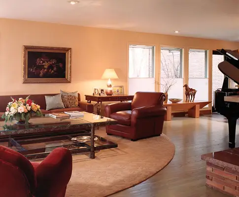 Flossmoor Fifties Tri-level interior design detail 3